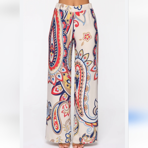 Fashion Nova Pants - FASHION NOVA Satin Flare Pant